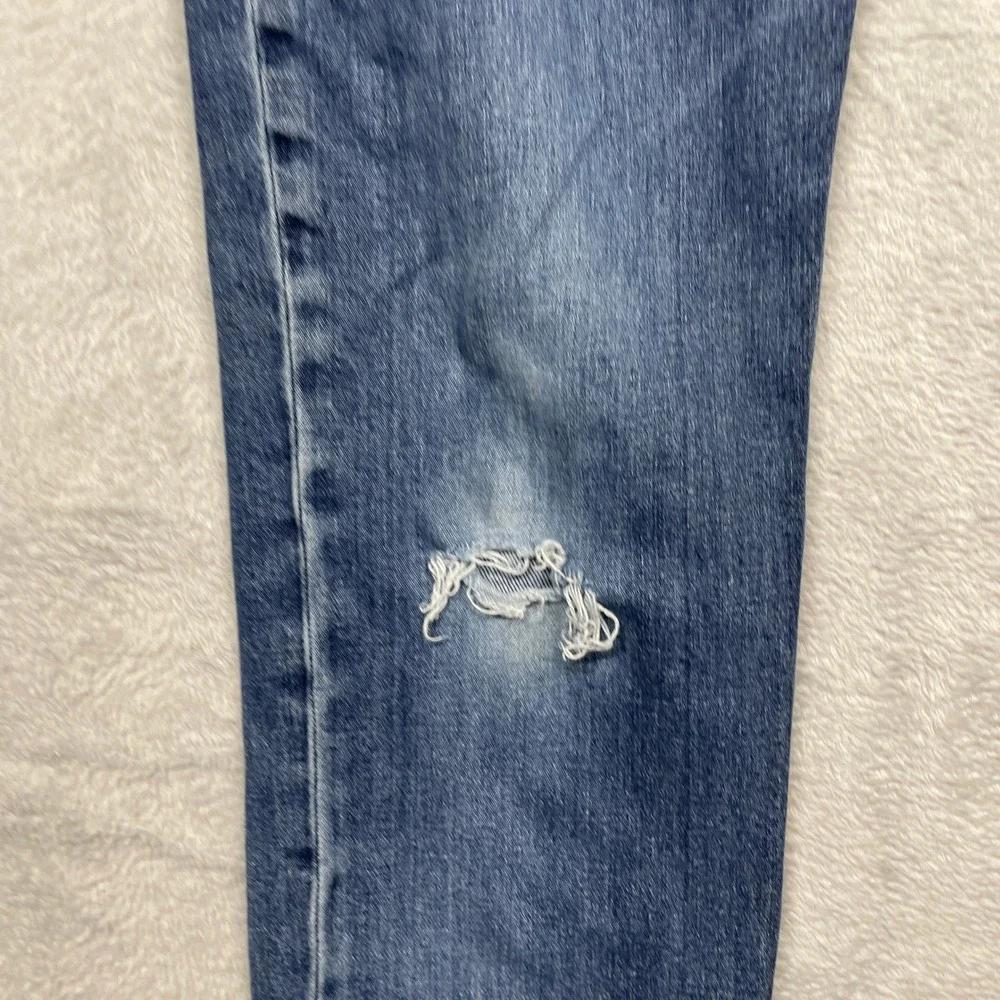 Banana Republic Slim Fit Jeans Mens 31x32 Blue Distressed Stretch Denim